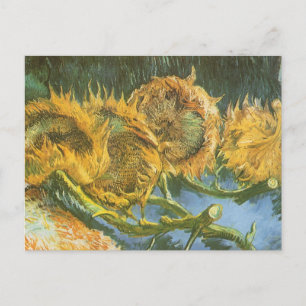 Cartão Postal Vincent van Gogh - Natureza Morta: Quatro Girassói