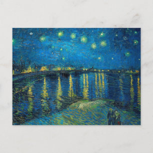 Cartão Postal Vincent Van Gogh Noite Estrelada sobre o Ródano