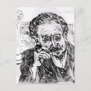 Cartão Postal Vincent van Gogh   o homem com a tubulação