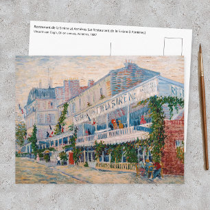 Cartão Postal Vincent van Gogh - O Restaurante de la Sirene