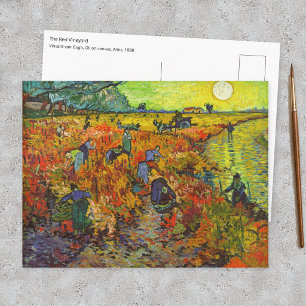 Cartão Postal Vincent van Gogh - O Vinhedo Vermelho