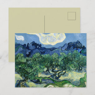 Cartão Postal Vincent Van Gogh Oliveiras Paisagem Montanhosa