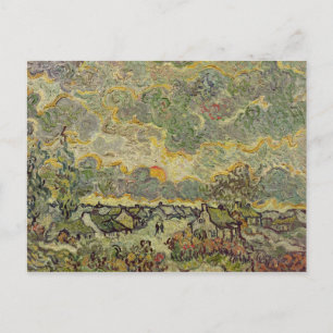 Cartão Postal Vincent van Gogh Paisagem do outono de 1890