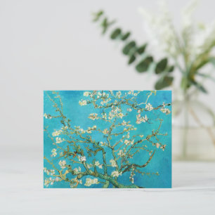 Cartão Postal Vincent Van Gogh pintando Flores de Amendoeira