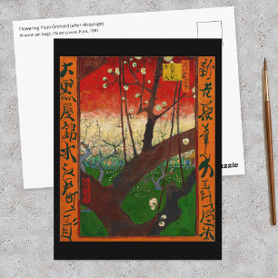 Cartão Postal Vincent van Gogh - Pomar de Ameixoeira em Flor