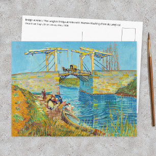 Cartão Postal Vincent van Gogh - Ponte de Langlois em Arles #1