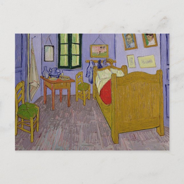 Cartão Postal Vincent van Gogh quarto de | Van Gogh em Arles (Frente)