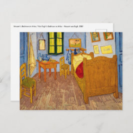 Cartão Postal Vincent van Gogh - Quarto de Vincent em Arles
