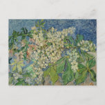 Cartão Postal Vincent van Gogh | Ramais de castanha florescentes<br><div class="desc">Ramais de castanha florescente,  1890 | por Vincent van Gogh | Art Location: Buhrle Collection,  Zurique,  Suiça | Artista neerlandês | Número de recolha de imagens: XTD68227</div>