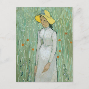Cartão Postal Vincent van Gogh Rapariga de Branco, 1890