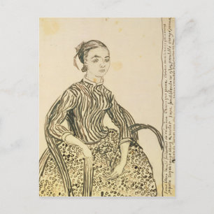 Cartão Postal Vincent van Gogh Retrato de uma Menina, 1888