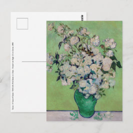 Cartão Postal Vincent van Gogh - Rosas