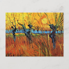Cartão Postal Vincent Van Gogh - Salgueiros Ao Pôr-do-Sol Arte F