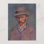 Cartão Postal Vincent Van Gogh - Self-Retrait<br><div class="desc">Este é um autorretrato de Vincent Van Gogh vestindo um terno.</div>