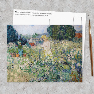 Cartão Postal Vincent van Gogh - Senhorita Gachet em seu Jardim
