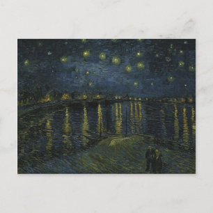 Cartão Postal Vincent Van Gogh Starry Night Over the Rhone Art