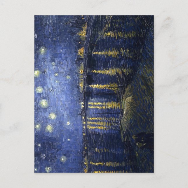 Cartão Postal Vincent van Gogh Starry Night Over the Rhone , pai (Frente)