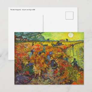Cartão Postal Vincent van Gogh - The Red Vineyards
