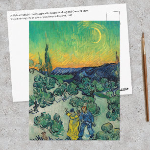 Cartão Postal Vincent van Gogh - Um Passeio ao Crepúsculo