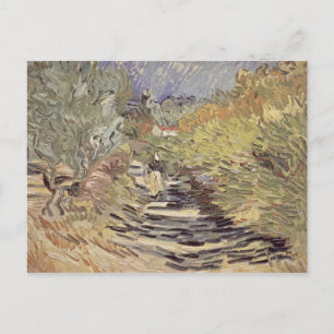 Cartão Postal Vincent van Gogh   Uma estrada na Rua. Remy