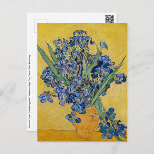 Cartão Postal Vincent van Gogh - Vase com irlandeses