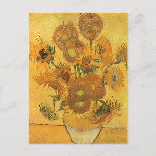 Cartão Postal Vincent van Gogh - Vase com Quinze Girassóis