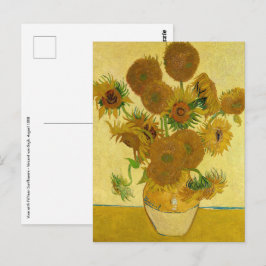 Cartão Postal Vincent van Gogh - Vase com Quinze Girassóis