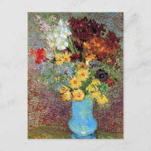 Cartão Postal Vincent Van Gogh - Vase Com Visitas E Anêmonas
