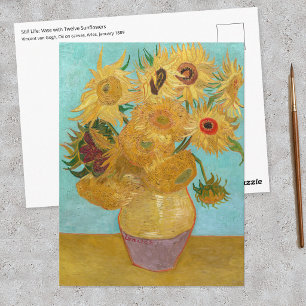 Cartão Postal Vincent Van Gogh - Vaso com Doze Girassóis