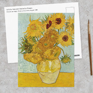 Cartão Postal Vincent Van Gogh - Vaso com Doze Girassóis