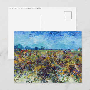 Cartão Postal Vincent van Gogh - Verdes Vineyards