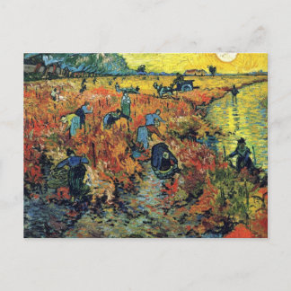 Cartão Postal Vincent Van Gogh - Vinhedo Vermelho em Arles Pintu