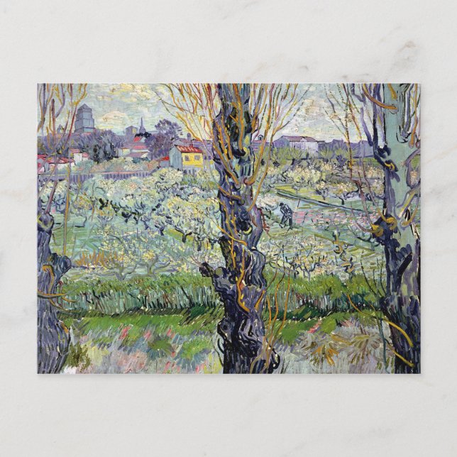 Cartão Postal Vincent van Gogh | Vista de Arles, 1889 (Frente)