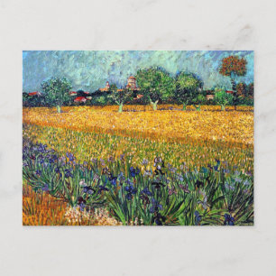 Cartão Postal Vincent Van Gogh - Vista de Arles com Íris