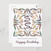 Vinhas de Cobra Inspirador Mágico Feliz Aniversári