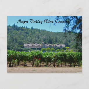 Cartão Postal Vinhedo da região vinícola de Napa Valley