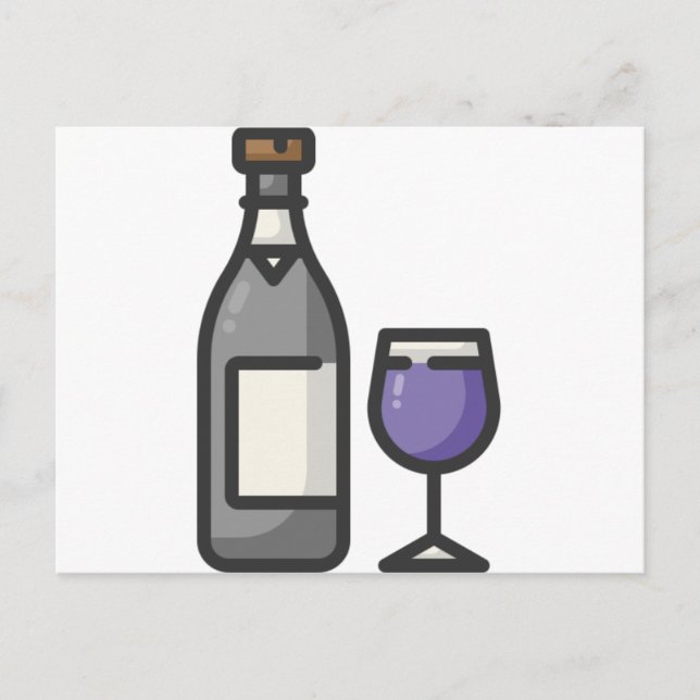 Cartão Postal vinho (Frente)