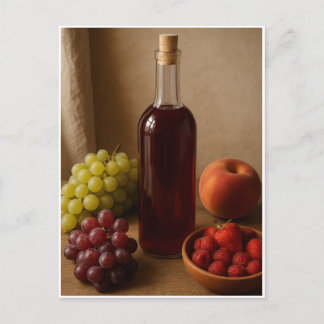 Cartão Postal Vinho caseiro