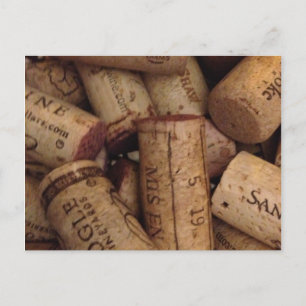 Cartão Postal vinho e cortiça de campanha