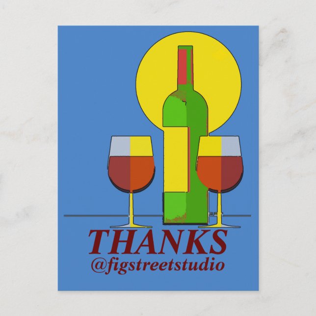 Cartão Postal Vinho, editar texto (Frente)