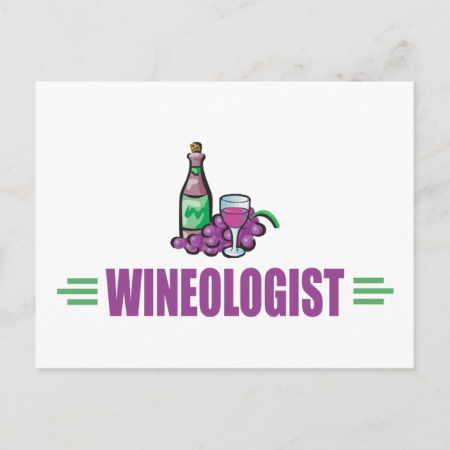 Cartão Postal Vinho Engraçado (Frente)