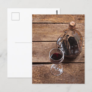 Cartão Postal vinho tinto
