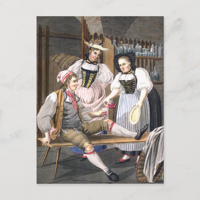 Cartão Postal Vinhos - Cartaz Berna (Frente)