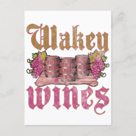 Cartão Postal Vinhos Wakey