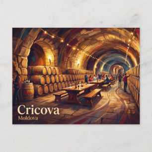 Cartão Postal Vinícola Cricova Moldávia