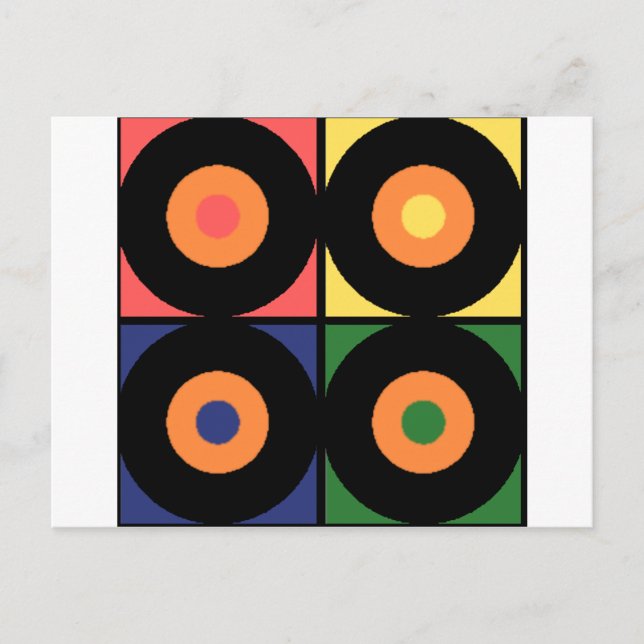 Cartão Postal Vinil Pop Art (Frente)