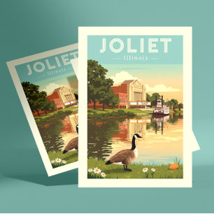 Cartão Postal Vintaeg Joliet Illinois