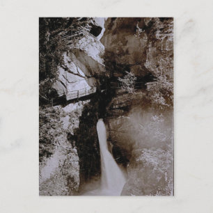 Cartão Postal Vintage, 1890, Trummelbach Falls, Lauterbrunnen