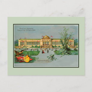 Cartão Postal Vintage, 1904, Rua oficial de Souvenir.