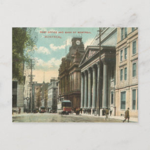 CARTÃO POSTAL VINTAGE 1909 CENTRO MONTREAL